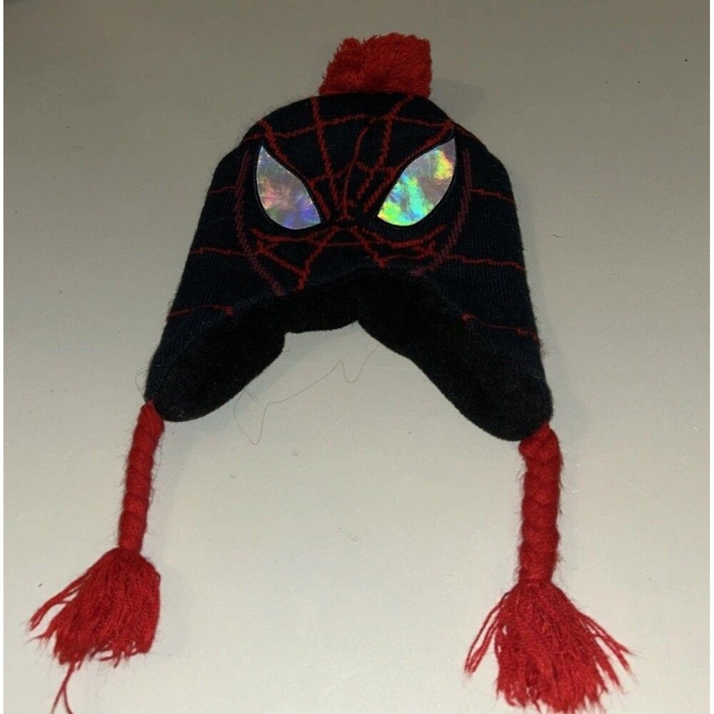 Marvel Boys One Size Spiderman Beanie- Fair Condition Flaws